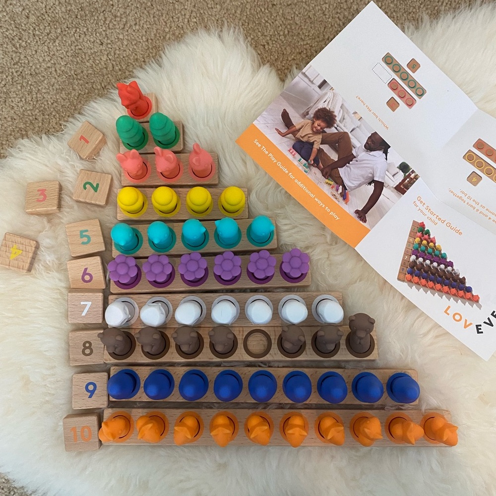Lovevery Problem Solver Montessori Math Bats and Nature Counters